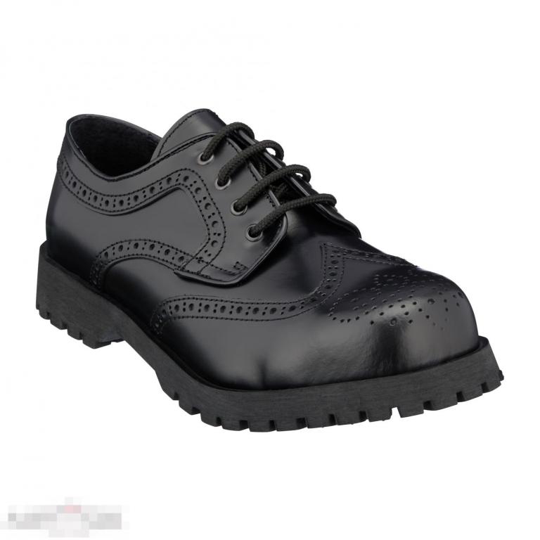 Полуботинки Boots & Braces Low Shoe Budapest 4-hole black /// Размер: 43 --- Арт. 61605 