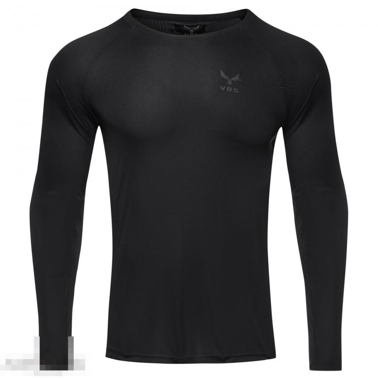 Футболка VOG Long Sleeve Shirt Scott black /// Размер: M --- Арт. 79349 