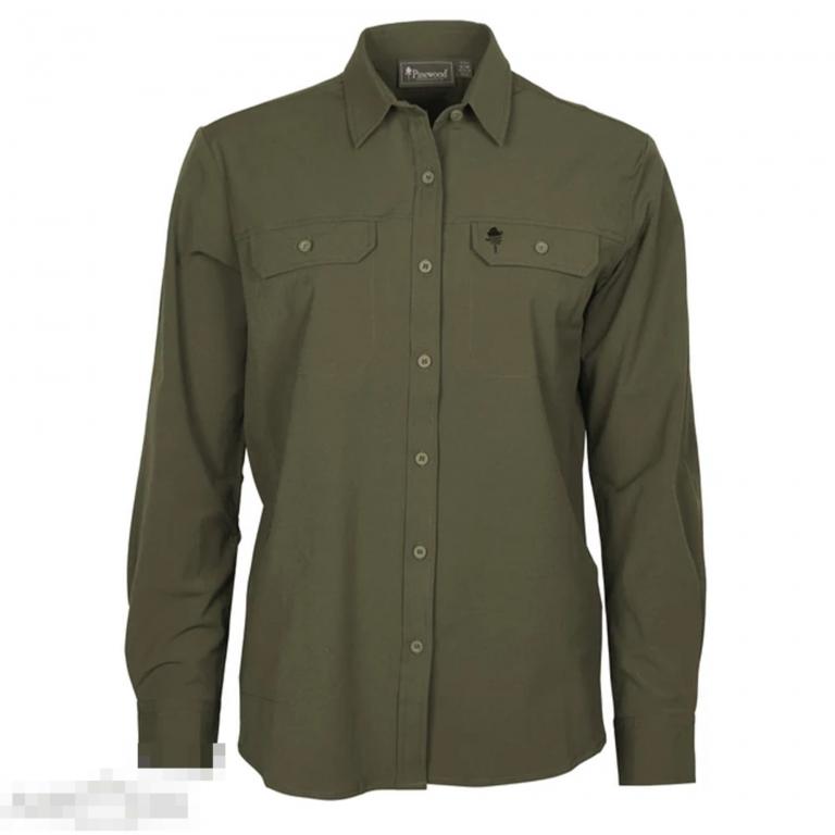 Рубашка женская Pinewood Women's Shirt Everyday Travel green /// Размер: M --- Арт. 61643 