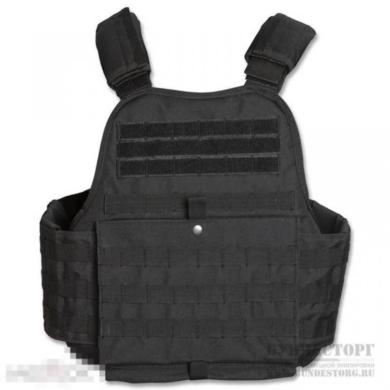 Жилет-разгрузка под бронепластины Mil-Tec, цвет черный --- Арт. 12611 
