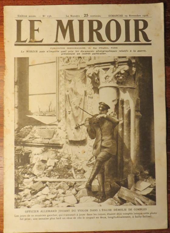 Журнал Le Miroir № 156, Франция  1916, уникальные фото первой мировой войны