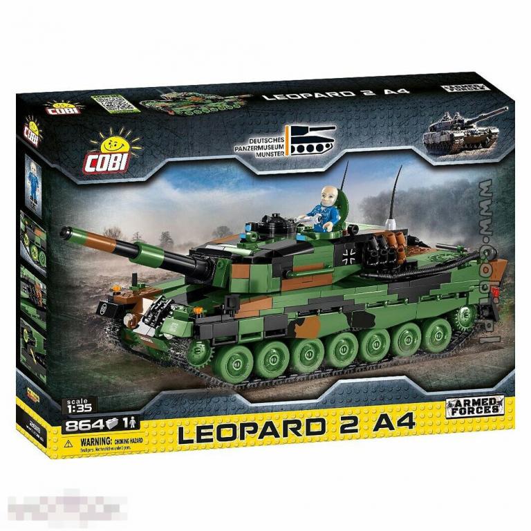 Игрушка Cobi Bausteinset Panzer Leopard 2A4 864 Teile 1 Figur --- Арт. 61660 