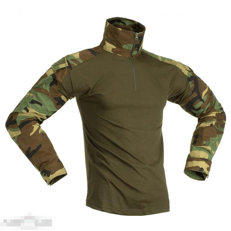 Рубашка боевая Invader Gear Combat Shirt woodland /// Размер: L --- Арт. 19449 