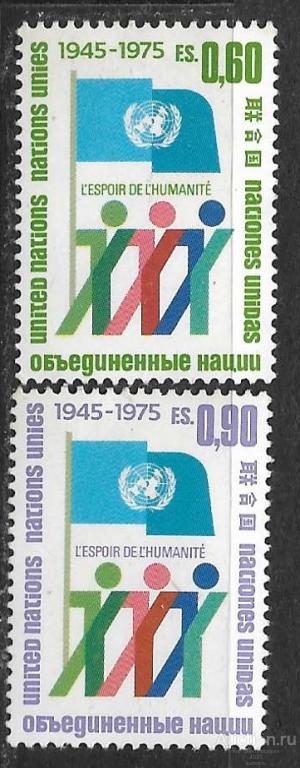 ООН  Женева. 30 лет ООН  серия+бл **.