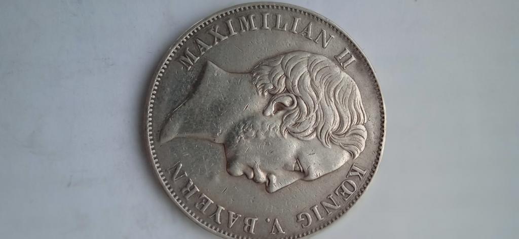 Германия 2 гульдена Бавария 1855г. Максимилиан.