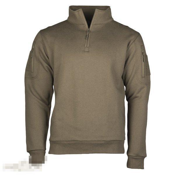 Толстовка Mil-Tec Tactical с застежкой-молнией, цвет зеленый /// Размер: XL --- Арт. 66852 