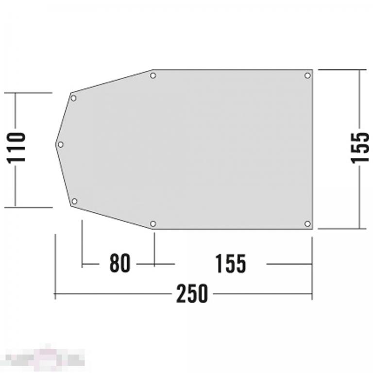 Накидка на палатку Tatonka Zeltunterlage 250 x 155 cm weiss --- Арт. 30656 