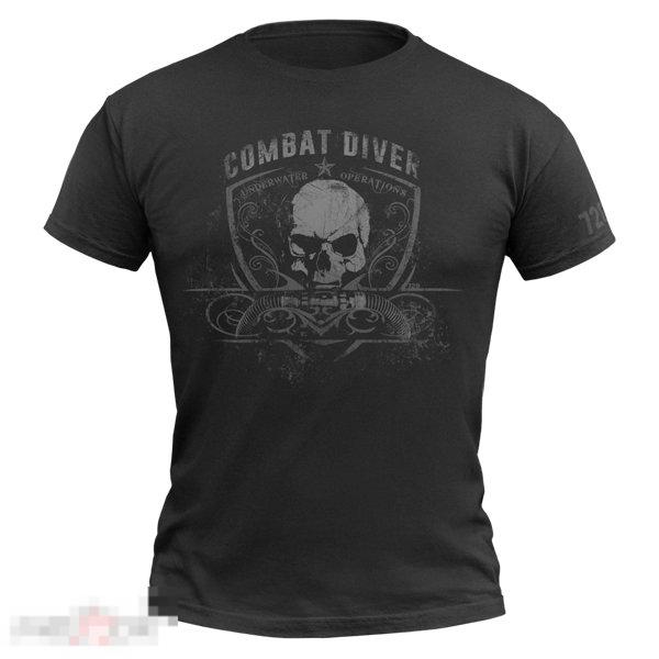 Футболка 720gear Combat Diver, цвет черный /// Размер: S --- Арт. 16983 
