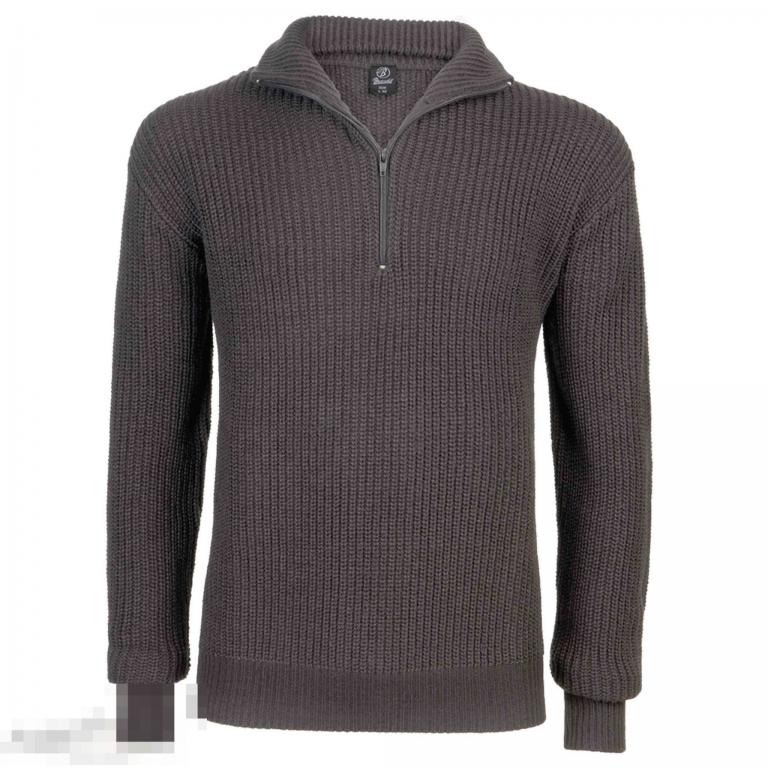 Пуловер Brandit Pullover Marine Troyer anthracite /// Размер: XXXL --- Арт. 77804 