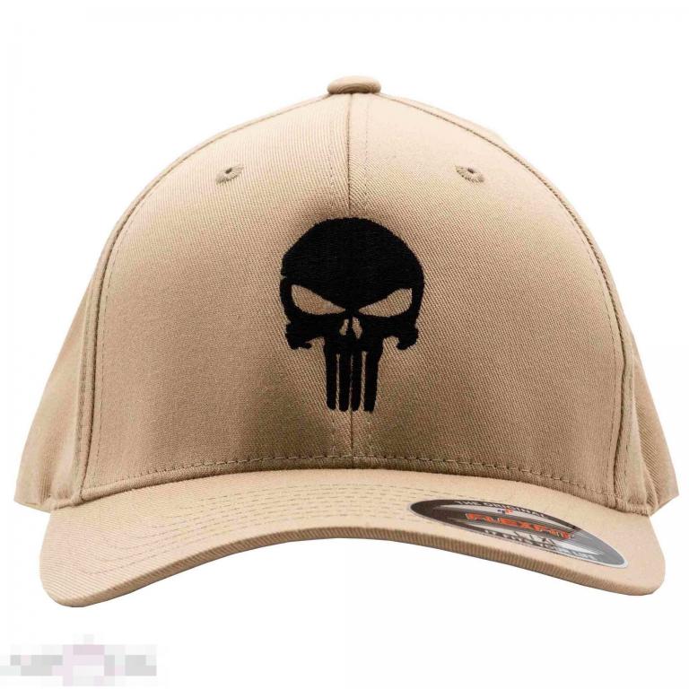 Бейсболка Cafe Viereck Cap Punisher black/sand /// Размер: M/S --- Арт. 37774 