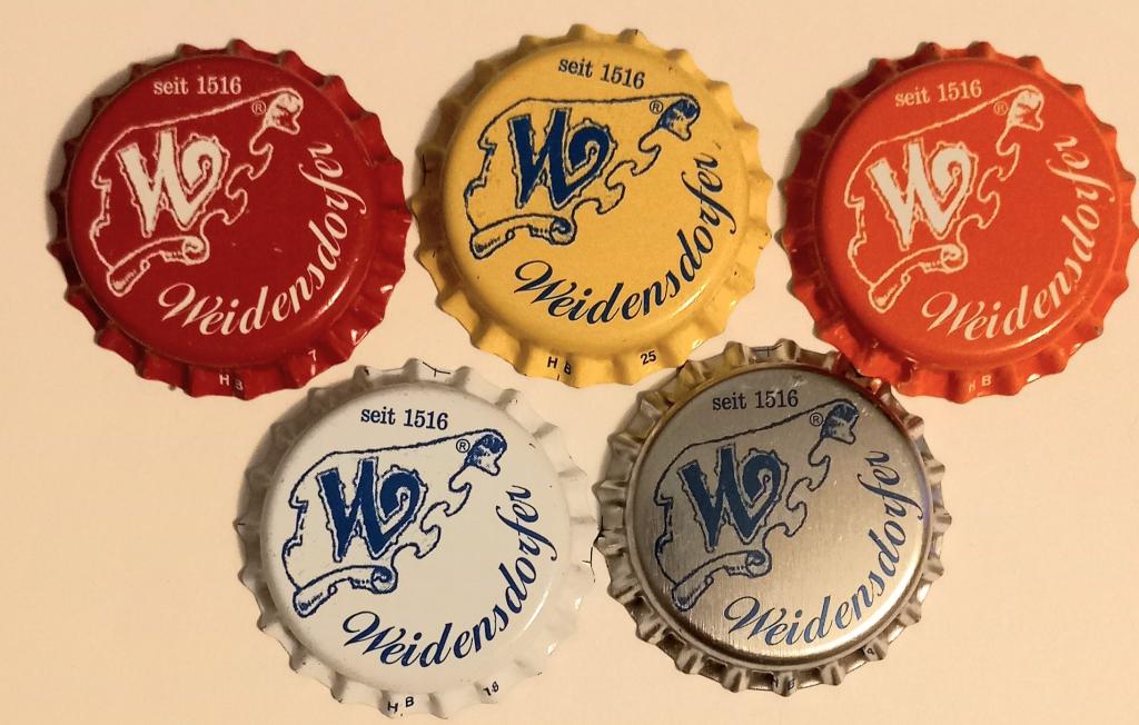 Кронен-пробка. Германия. Набор 5 шт.