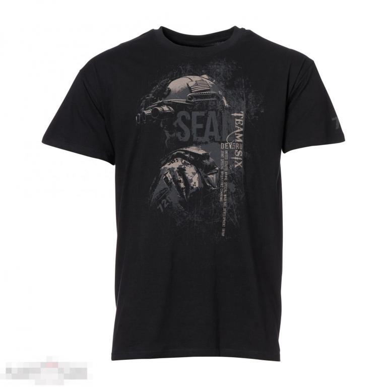 Футболка 720gear T-Shirt Seal Team Six Devgru black /// Размер: XL --- Арт. 79312 