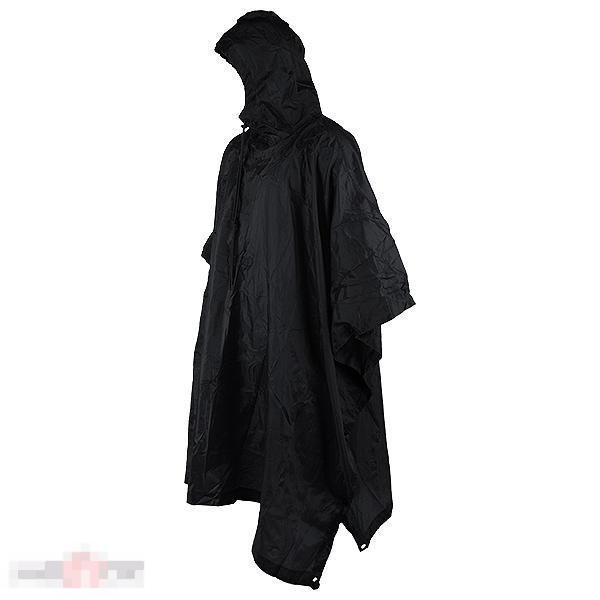 Пончо в стиле армии США, рип-стоп,цвет черный --- Арт. 11429 