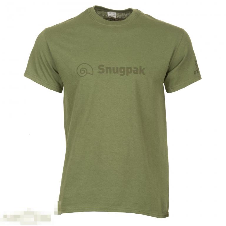 Футболка Snugpak T-Shirt Logo Cotton olive /// Размер: L --- Арт. 30565 
