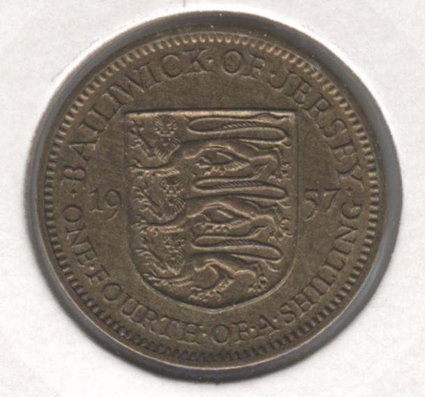 Джерси 1/4 шиллинга 1957 г