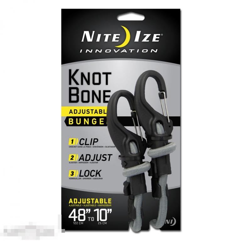 Карабин Nite Ize KnotBone со шнуром, большой --- Арт. 53304 