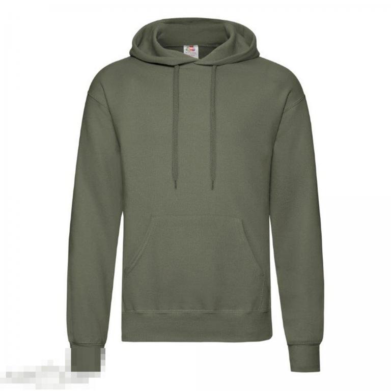Свитшот Fruit of the Loom Classic Hooded Sweatshirt olive /// Размер: S --- Арт. 71529 