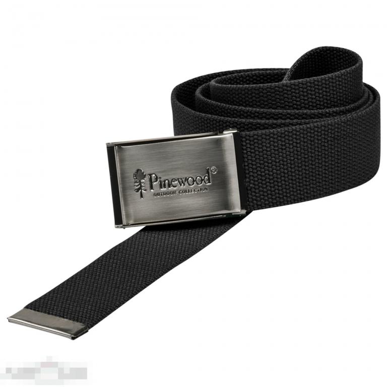 Ремень Pinewood Canvas Belt black --- Арт. 61287 