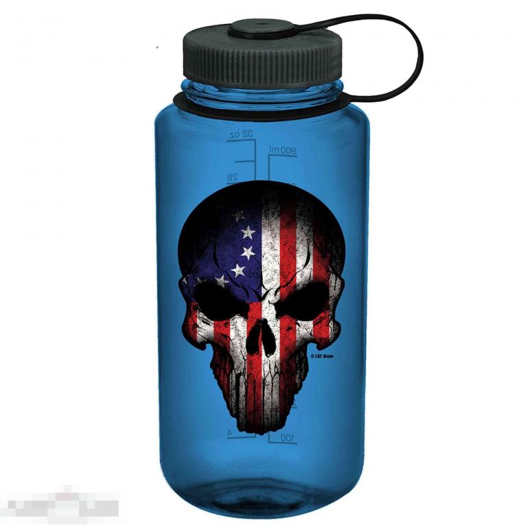 Бутылка 7.62 Design Water Bottle BR Skull 950 ml blue --- Арт. 78411 