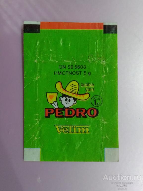 Обертка от жевательной резинки Pedro (Velim)