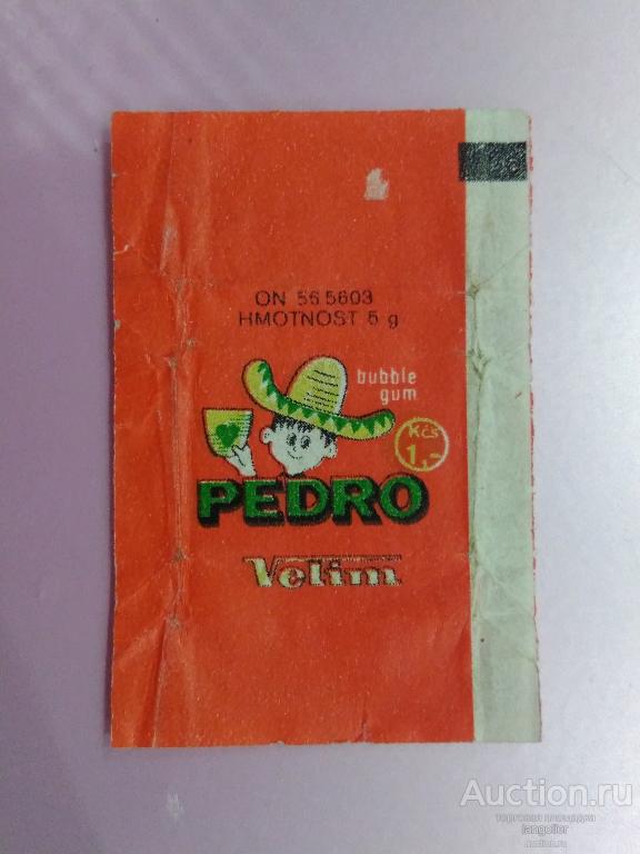 Обертка от жевательной резинки Pedro (Velim)