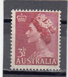 AUSTRALIA АВСТРАЛИЯ  Королева  № 229  1953  Сост**  MNH