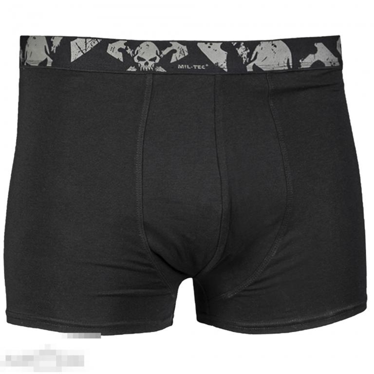 Трусы Mil-Tec Boxer Shorts Skull black /// Размер: S --- Арт. 21786