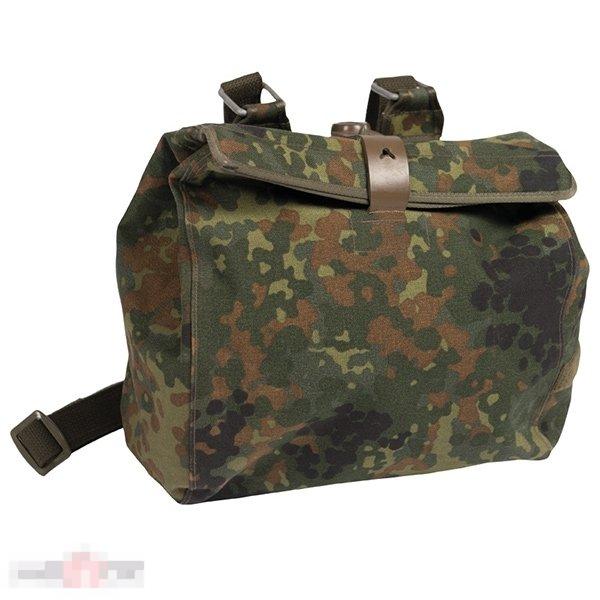 Сумка для защитной маски Бундесвер, цвет флектарн, б/у --- Арт. 59486 