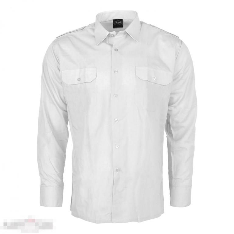 Рубашка с длинными рукавами белого цвета /// Размер: L --- Арт. 14111 
