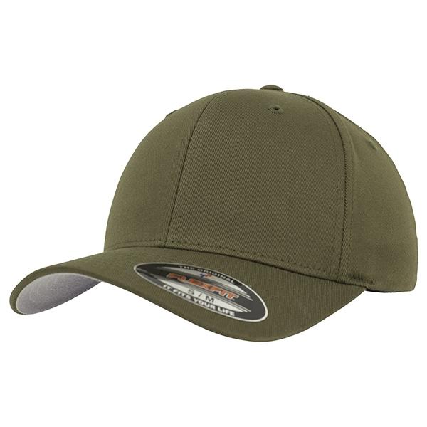 Бейсболка Flexfit Cap Wooly Combed oliv