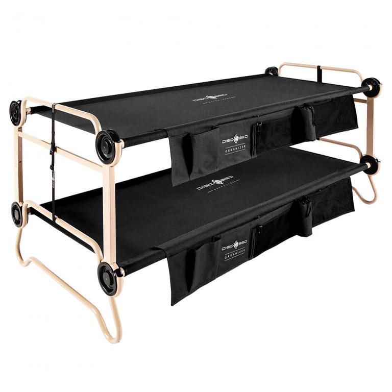Кушетка полевая Disc-O-Bed XL with Side Pockets black