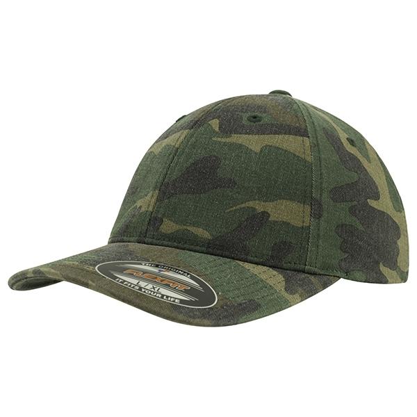 Бейсболка Flexfit Cap Flexfit Garment washed woodland