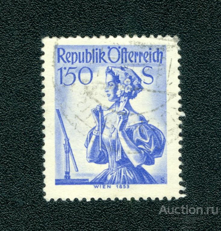1951 г. Австрия - Провинциальные костюмы (1009f)