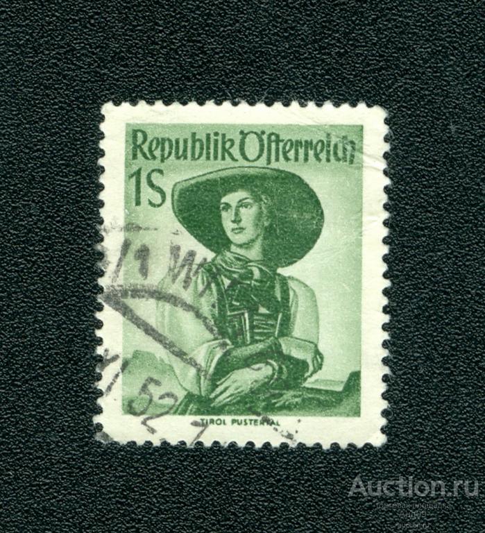 1951 г. Австрия - Провинциальные костюмы (1008f)