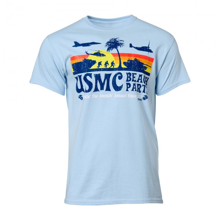 Футболка 7.62 Design T-Shirt USMC Beach Party sky blue