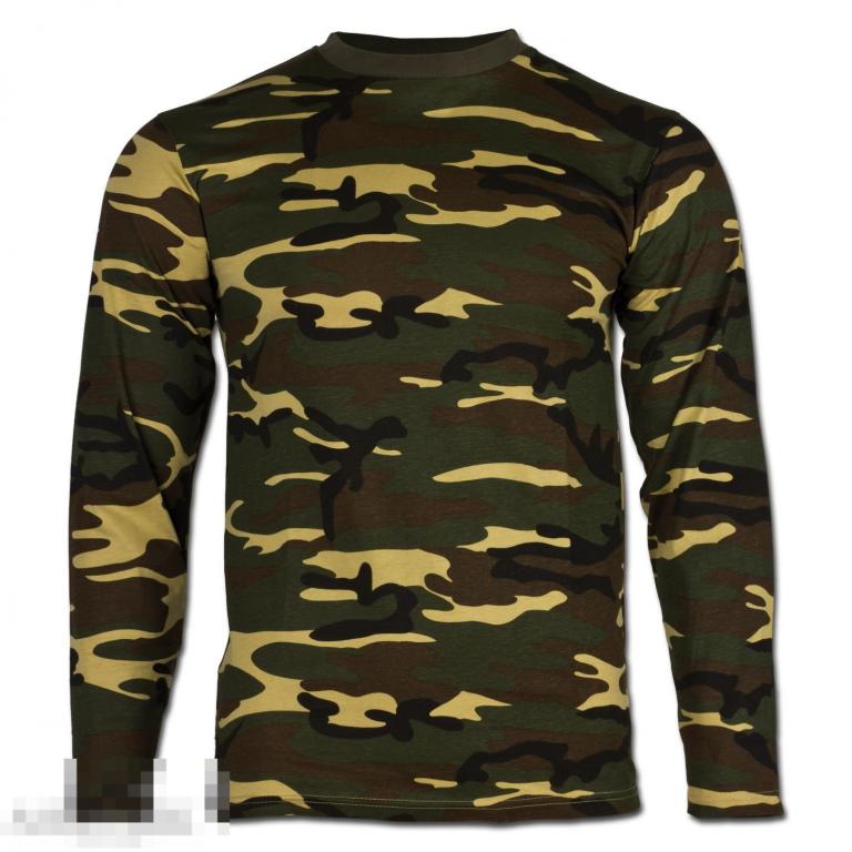 Футболка с длинными рукавами, камуфляж лесной /// Размер: L --- Арт. 16335 
