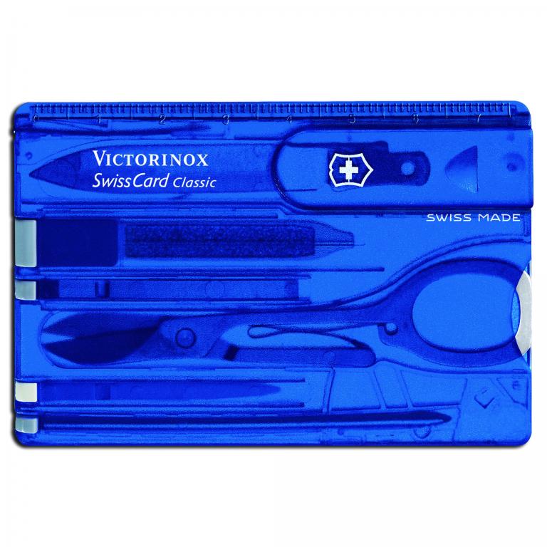 Мультиинструмент Swiss Card, цвет синий