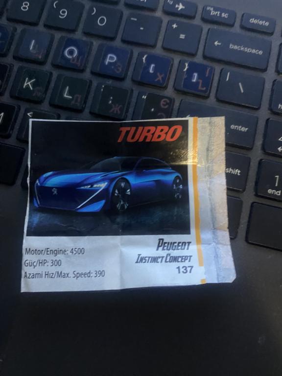 Вкладыш Turbo  Extreme №137+ ОБЕРТКА