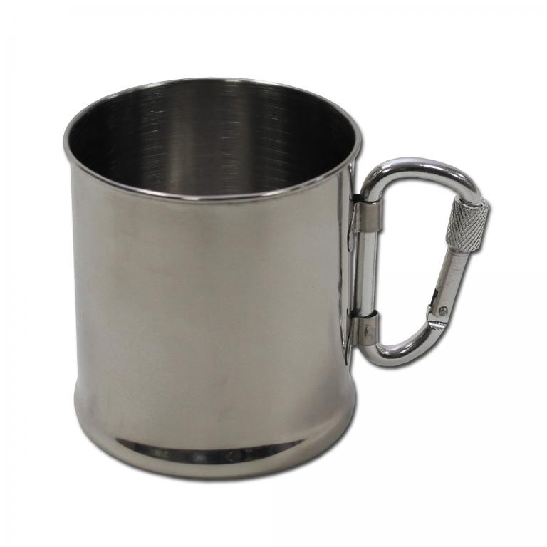Кружка Edelstahlbecher mit Karabiner 220 ml