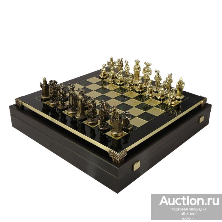 Шахматы подарочные РЫЦАРИ СРЕДНЕВЕКОВЬЯ MP-S-12-C-44-GRE