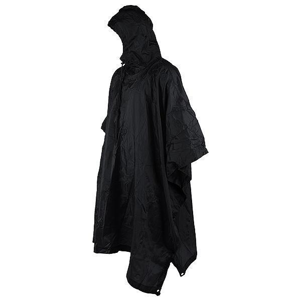 Пончо в стиле армии США, рип-стоп,цвет черный