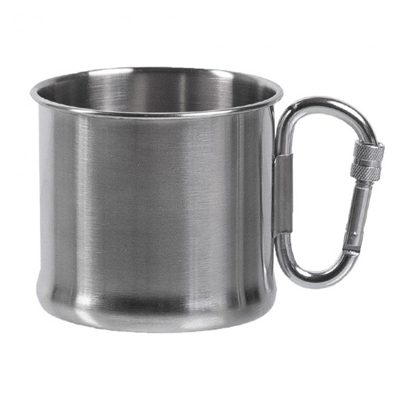 Кружка с карабином Mil-Tec Karabinerbecher Edelstahl 500 ml