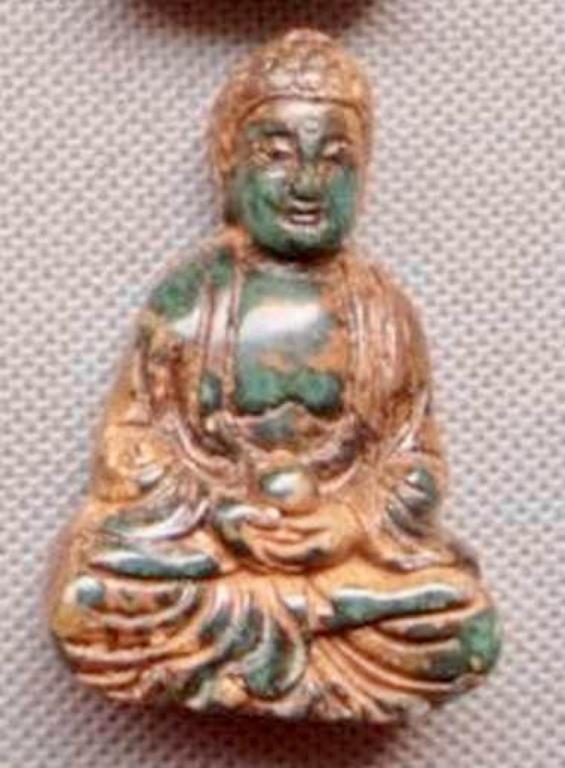 Фигурка Статуэтка Подвеска Амулет восточный зеленый жад Kwan-yin