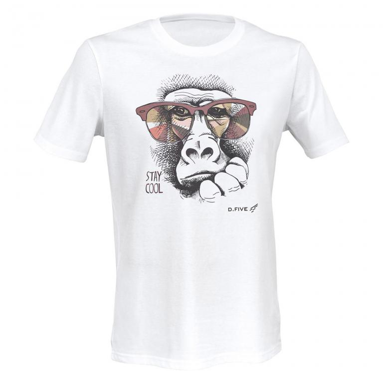Футболка Defcon 5 T-Shirt Monkey with Glasses white