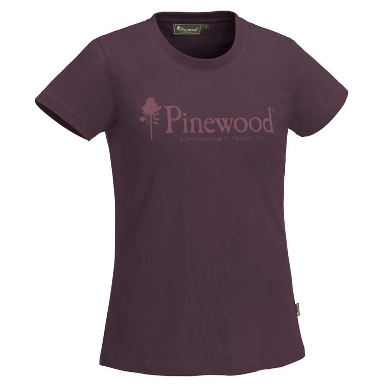 Футболка женская Pinewood Woman's T-Shirt Outdoor Life plum