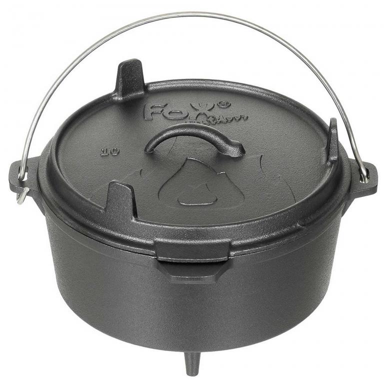 Чугунная кострюля Fox Outdoor Dutch Oven Cast Iron 3.8 L
