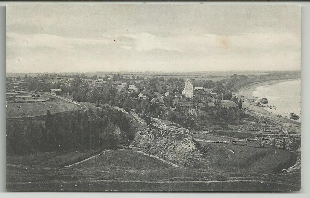 антикварная .СЕЛО ВЕЛИКИЙ ВРАГ!!!  НИЖЕГОРОДСКОЙ ГУБ. ВИД. окрестности.супер.