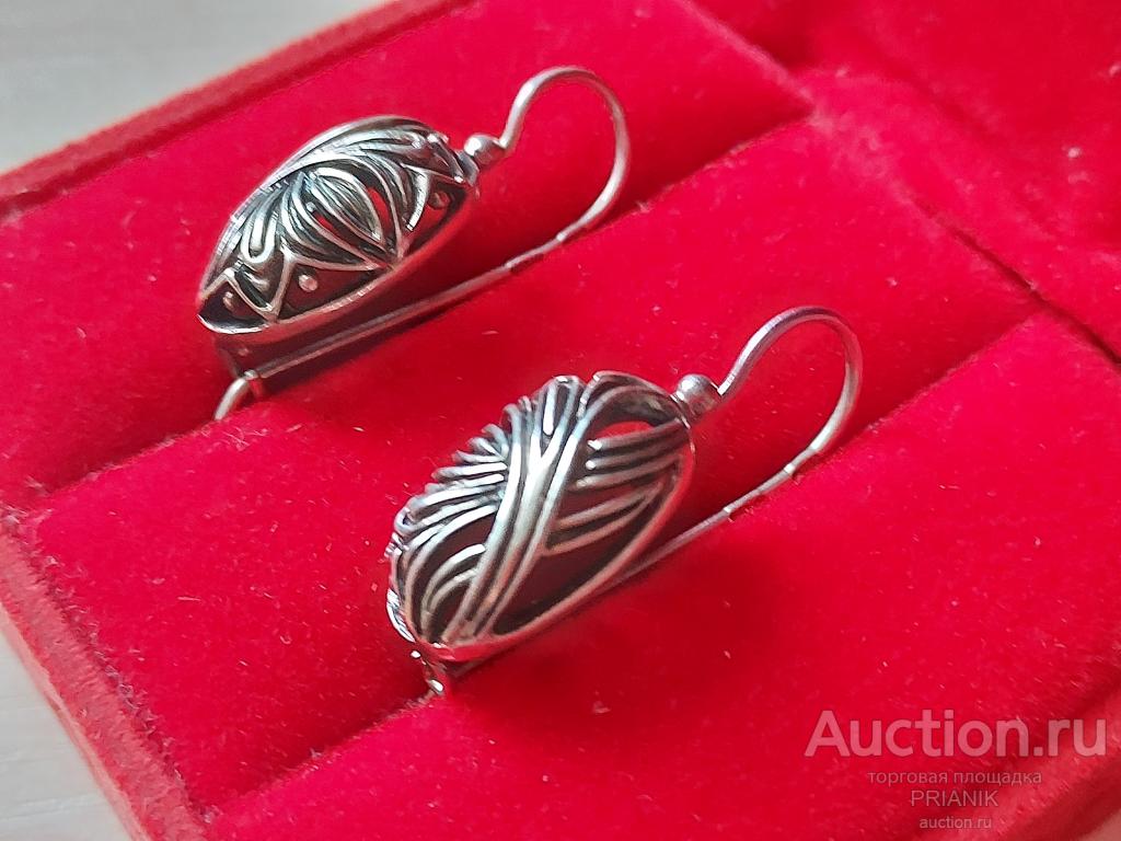 СЕРЬГИ  СЕРЕБРО звезда 925 проба
