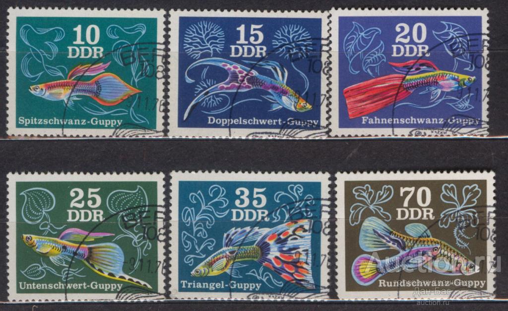 Германия ГДР 1976 фауна РЫБЫ