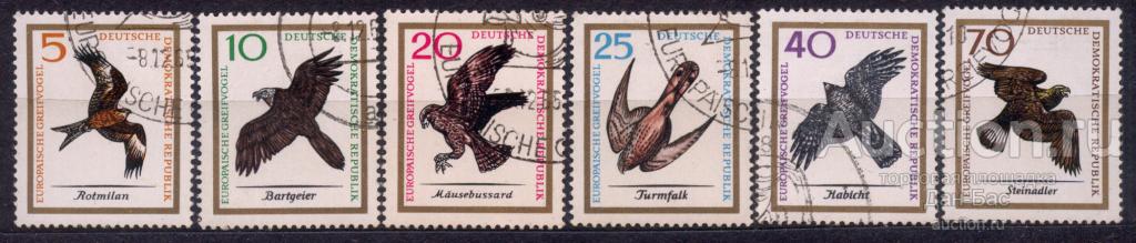 Германия ГДР 1965 фауна ПТИЦЫ